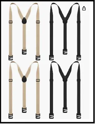 4 Pcs Hikers Hidden Suspenders For Men Hiking Suspenders Airport Friendly New • $25.55