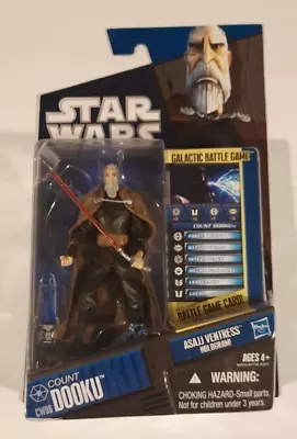 Star Wars Count Dooku Cw06 Clone Wars Action Figure + Battle Game + Asajj Rare • £25.49