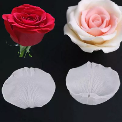 Silicone Petal Flower Mold Fondant Cake Chocolate Icing Mould Sugarcraft Veiner • £3.79