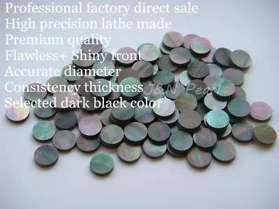 50+3pcs Free 6.35mm/1/4  Black Mother Of Pearl Inlay Dots For Guitar Fingerboard • $12.09