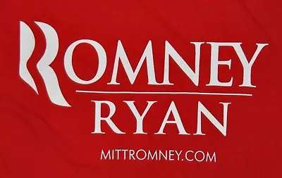 T-shirt Xlarge Mitt Romney Ryan Presidential Election 23.5 Inches Pit To Pit • $8.88