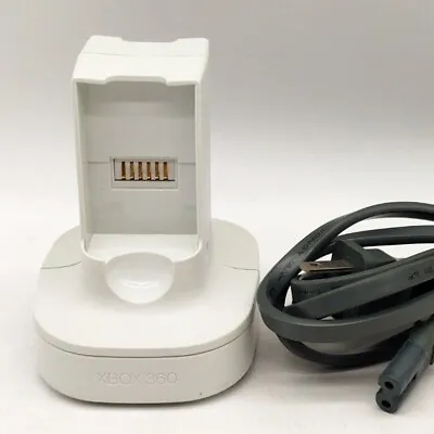 XBox 360 Quick Charging Doc Station V85 Tested Working White X Box Charger • $12.78