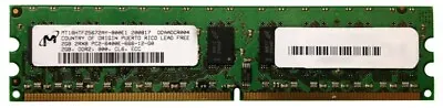 £3.50 • Buy Micron RAM DIMM 2GB PC2-6400 DDR2-800MHz ECC MT18HTF25672AY-800E1