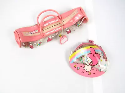 My Melody Coin Purse & Make Up Bag - Sanrio 1985 - Vintage - Pink - Wallet Japan • $39.99