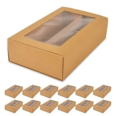 25 Macaron Boxes Macaron Gift Box For 12 (Interior Macaron Box Brown 25PCS • $42.29