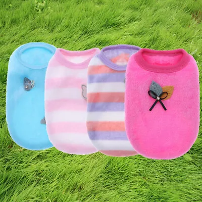 Teacup Chihuahua Dog Clothes Puppy Soft Hoodie Coat For Cat Maltese Yorkie XXXS • $3.79