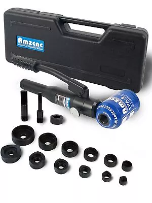 Hydraulic Knockout Hole Punch Driver Kit 1/2 To 2 Inch Electrical Conduit Hol... • $124.28