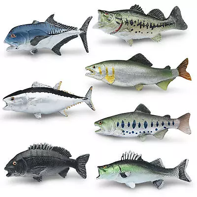 Plastic Sea Animal Figure Model Ocean Sea Marine Animal Fish Model Bath Toy • $12.92