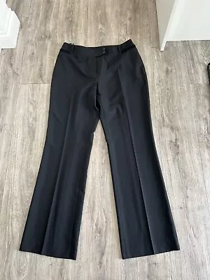 Ladies M&s Black Bootcut Trousers Size 14 Long • £8.99