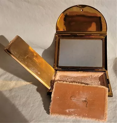 Vintage Signed COTY Loose Powder Envelope Mirrored Retro Compact Makeup 1950s • $15