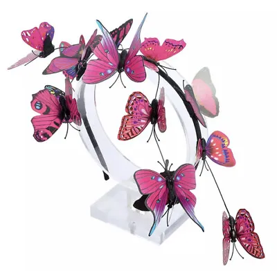 $21.95 • Buy Butterfly Headband Clip Races Wedding Party Hair Accessories Fashion Fascinator