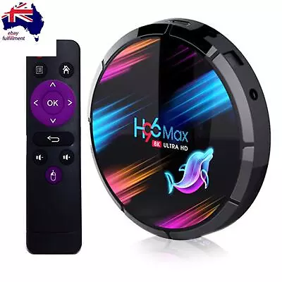 H96 MAX X3 S905X3 Android 9.0 Smart TV Top Box 4G 64G TV Box WiFi Media Player • $107.75