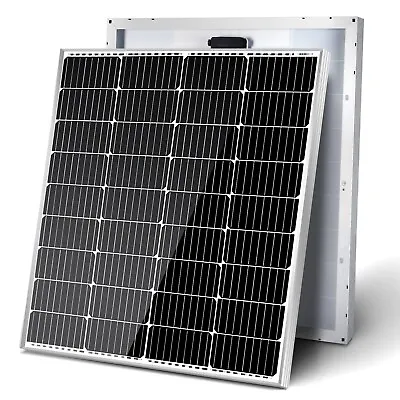 HQST 100 Watt 12 Volt 9BB Cell Monocrystalline Solar Panel (Compact Square Size) • $77.99