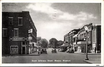 Mexico Missouri South Jefferson Street Postcard • $7.99