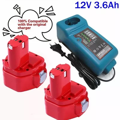 3.6Ah 12V NiMh Battery For Makita 1200 1222 1220 1201 1233 1234 1235 PA12Replace • $18.59