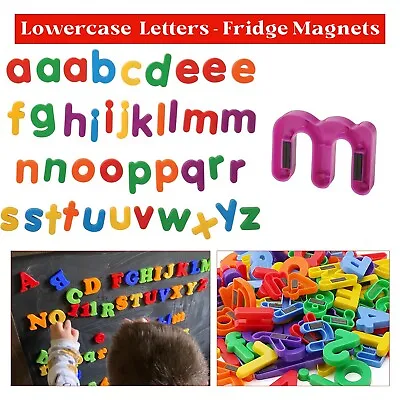 £3.69 • Buy 26 Magnetic ABS Plastic Letters Lowercase Alphabets Fridge Magnets Learning Toys