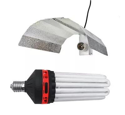 £56.75 • Buy Hydroponics 450w CFL Red Bulb Reflector Compact Fluorescent Growing Lamp