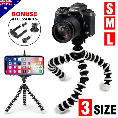 $11.85 • Buy Flexible Octopus Tripod Stand Gorilla Pod For Universal Phone GoPro Camera DSLR