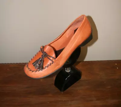 Michelle D Women's Casual Dress Orange Flats With Tassels Size 6M • $14.80