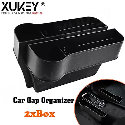 $24.99 • Buy 2X Car Seat Organizer Gap Pocket Interior Decoration Cup Holder Multifunctional