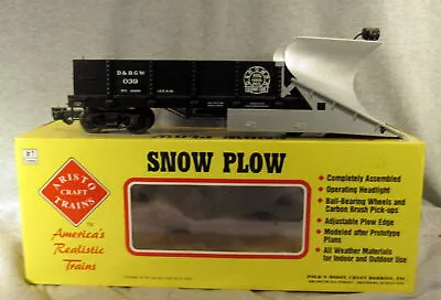Aristocraft Trains G Scale 46701 Denver & Rio Grande Western Snow Plow Untested • $95