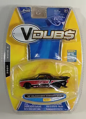 Jada VDub$ 2007 Wave 4 '59 Volkswagen Karmann Ghia • $9