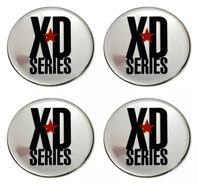 4x NEW KMC XD Series XD778 Monster 78mm Chrome Silver Wheel Center Cap Emblems • $28