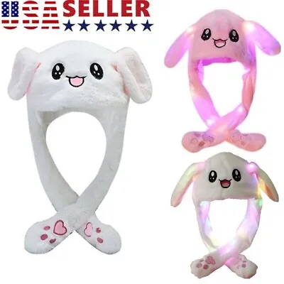 $11.31 • Buy Funny Rabbit Bunny Ear Moving Hat Airbag Cap Soft Plush Cute Hats Toys Gifts USA