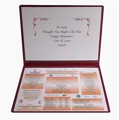 DAY YOU WERE BORN PERSONALISED 18TH BIRTHDAY GIFT Born 2006 Keepsake (RIBBONS) • £13.75