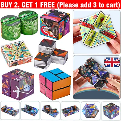 £3.99 • Buy 3D Changeable Variety Magnetic Magic Cube Hand Flip Puzzle Anti Stress Toys Gift