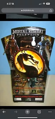 New Motorized Mortal Kombat Deception  Video Game STANDEE DISPLAY PS2 Xbox RARE! • $319.99