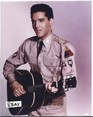 Rare Elvis Original Photo Vintage 8x10 Movie Set Stamped Fc Gi Blues Lot Aa • $2.99