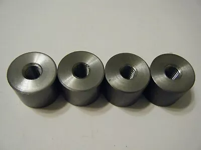 Round Steel Threaded Spacer 1 O.d.x 3/8-16  Id X 1/2  Long (pk Of 4) Item 14 • $17.49