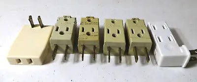 Leviton And Other Branded Vintage 3-way Plugs 15A 125V Lot Of 6 • $12