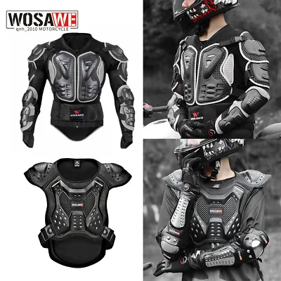 WOSAWE Adult Motorcross Racing Ski Body Armor Spine Chest Protector Jacket Vest • $69.89