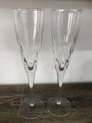 Royal Doulton Crystal Champagne Flutes X 2 • $75