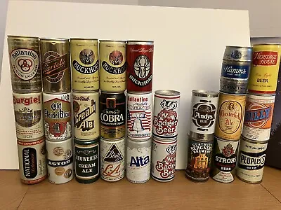 25 Clean 70s 80s Beer Cans Pop Top Check  Out Pictures And Description • $9.99