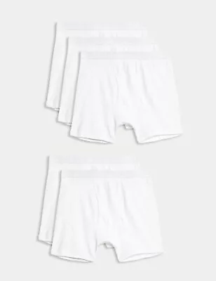 M&S COLLECTION 5pk Pure Cotton Cool & Fresh Trunks Select Your Size + Wholesale • £100