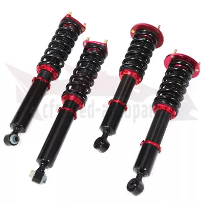 Red Coilovers Struts Shocks Suspension Kits Adj Height For 2001-2005 Lexus IS300 • $240.79