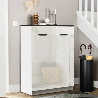 $152.32 • Buy Artiss Shoe Cabinet Shoes Storage Rack High Gloss Organiser Shelf Cupboard White