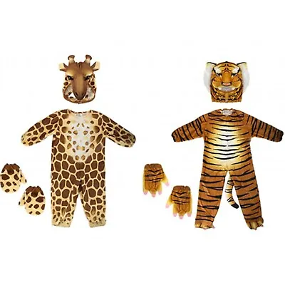 TIGER COSTUME Kids Book Week Day Animal Fancy Dress Halloween Outfit • £30.92