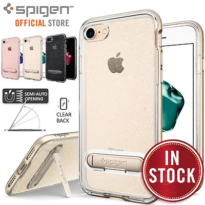 For Apple IPhone 7 Case SPIGEN Crystal Hybrid Glitter Kickstand Slim Clear Cover • $24.99