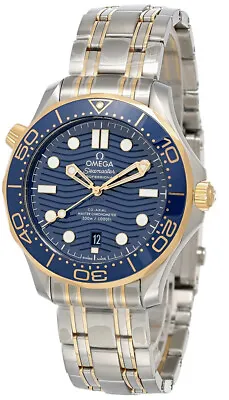 OMEGA Seamaster Blue Dial 18K Yellow Gold 42MM Men's Watch 210.20.42.20.03.001 • $9220