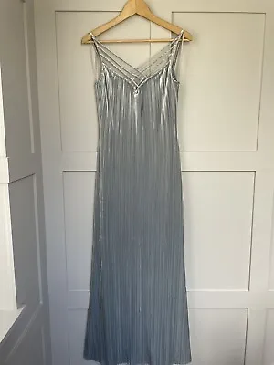 £59.99 • Buy After Six Ronald Joyce Evening Gown  Grey Velvet Cocktail Dress Size ...