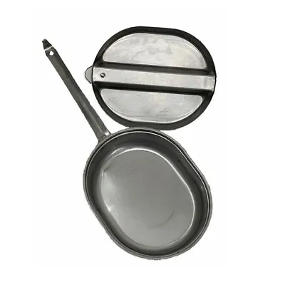 Mil-Spec US STYLE ALUMINUM MESS KIT CAMPING HIKING SURVIVAL PREPPER AS-IS  • $13.50
