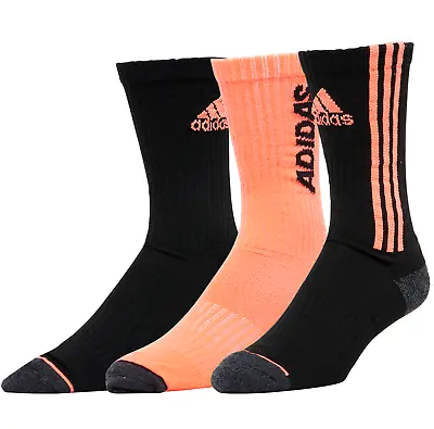 New Adidas Originals Tiro Cushioned Crew Socks ~size 6-12 (3 Pairs Per Pack) 14a • $22.50