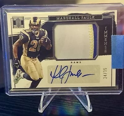 2023 Panini Impeccable Marshall Faulk Auto /35 • $0.99