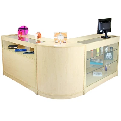 £499.99 • Buy Shop Counter Maple Retail Display Storage Cabinets Glass Shelves Lockable Pisces