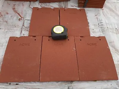 Marley Eternit New Acme Clay Eave Roof Tiles Red Sandfaced Per 100 Tiles • £72