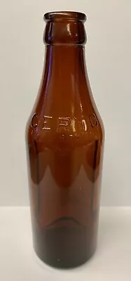 Vintage CERTO Brown Amber Glass Bottle Inverted Measuring Line USA 7 1/2” • $8.50